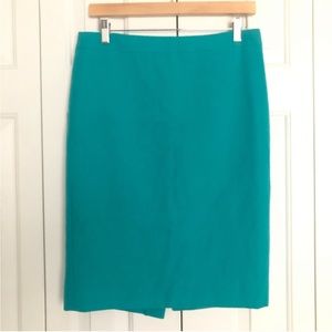 J. Crew No. 2 Aqua / Turquoise Pencil Skirt